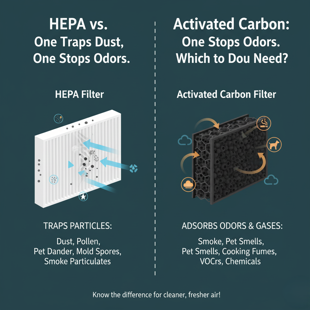 HEPA vs. Activated Carbon: One Traps Dust, One Stops Odors. Which Do You Need?