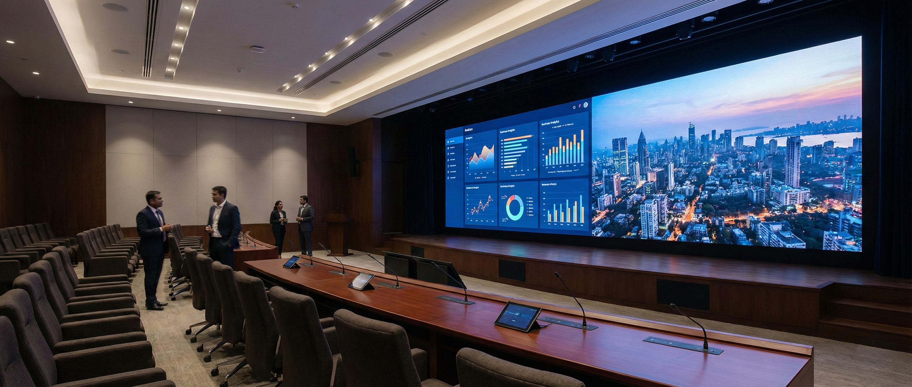 Indoor P2.5 active LED video wall price per sq ft India