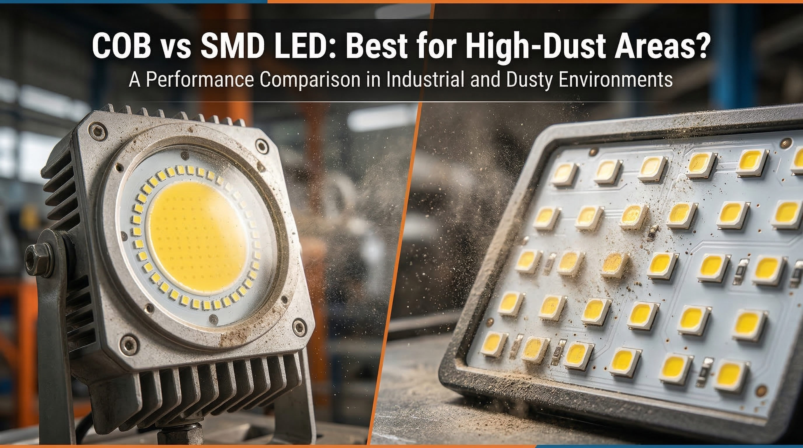 COB vs SMD LED: Best for High-Dust Areas?