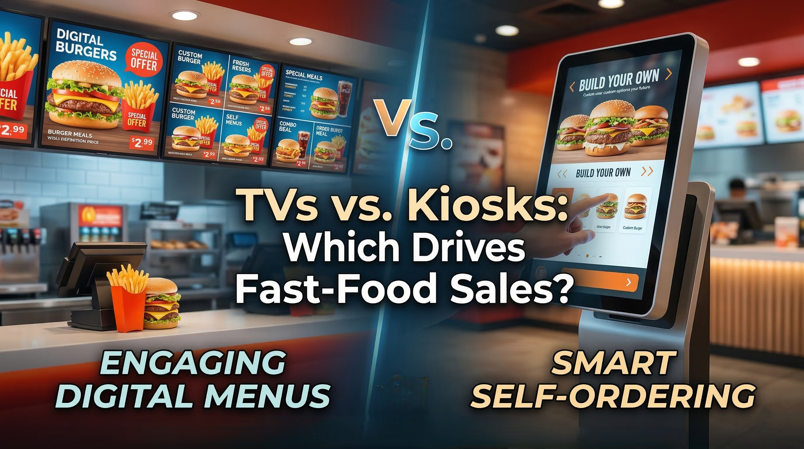 TVs vs. Kiosks: Which Drives Fast-Food Sales?