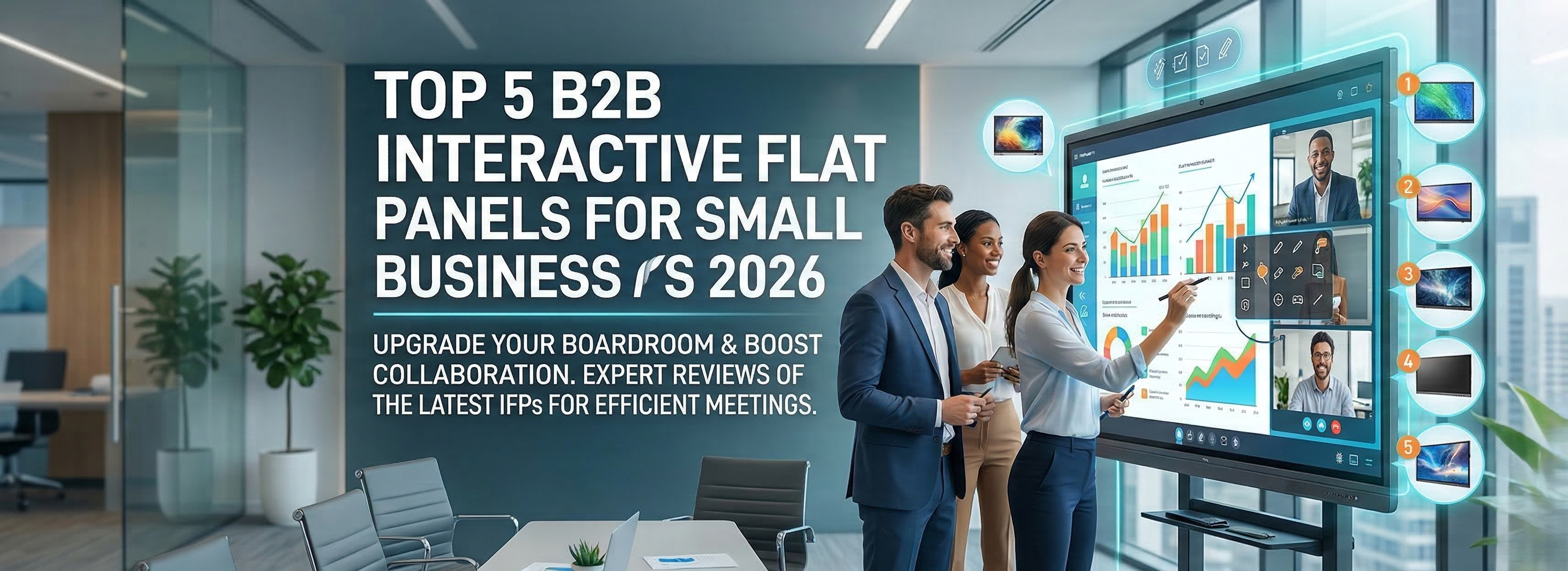 Top 5 B2B Interactive Flat Panels for Small Business 2026
