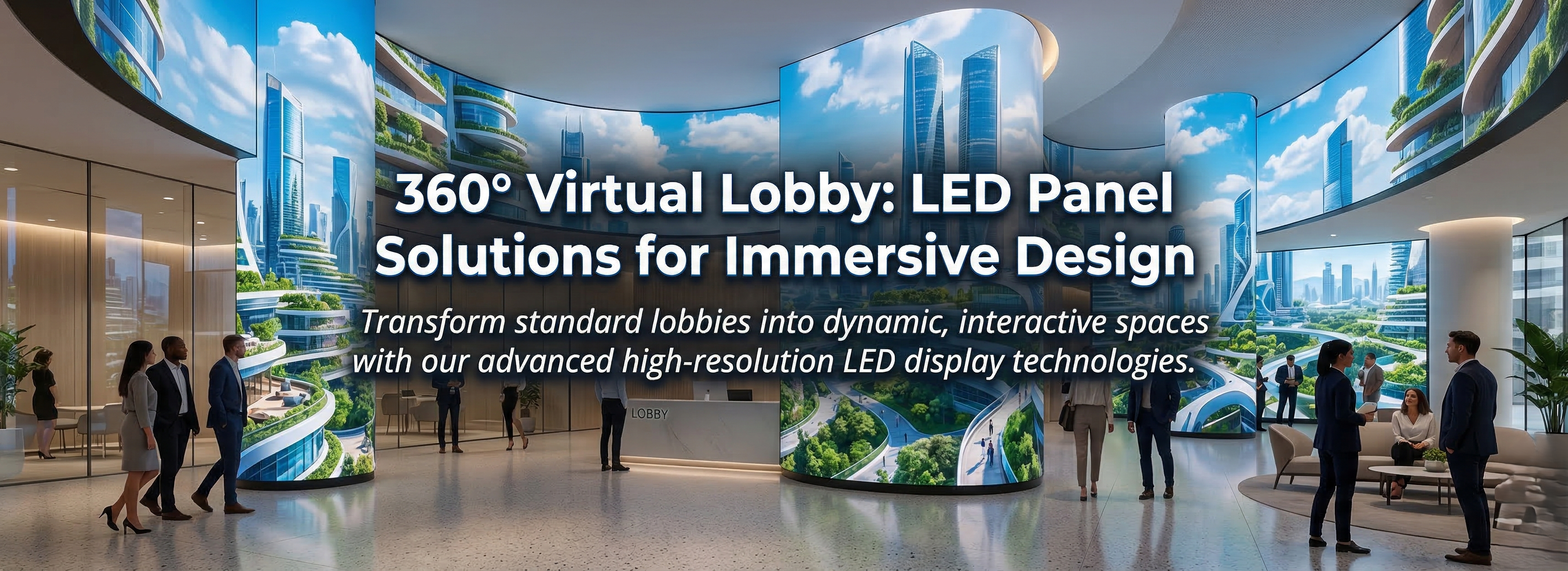 360° Virtual Lobby: LED Panel Solutions for Immersive Design