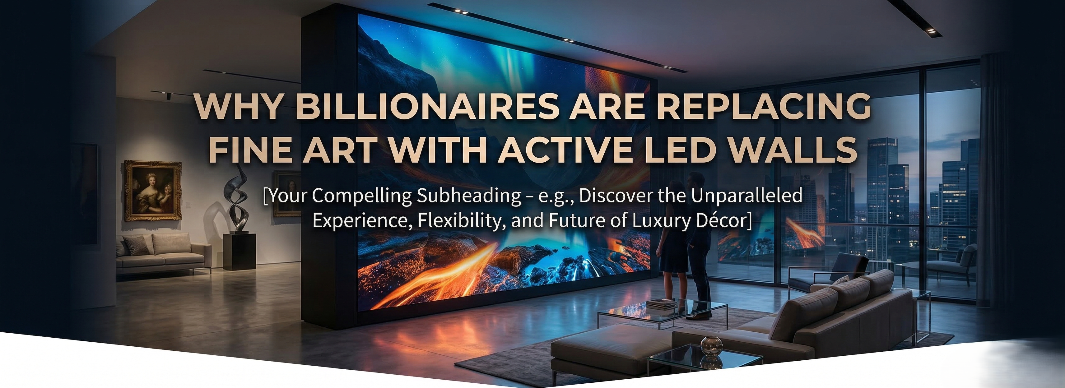 Why Billionaires Are Replacing Fine Art with Active LED Walls