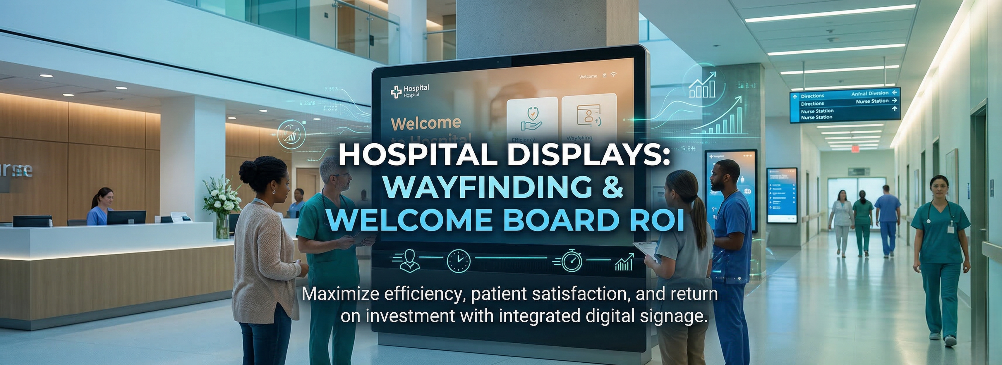 Hospital Displays: Wayfinding &amp; Welcome Board ROI