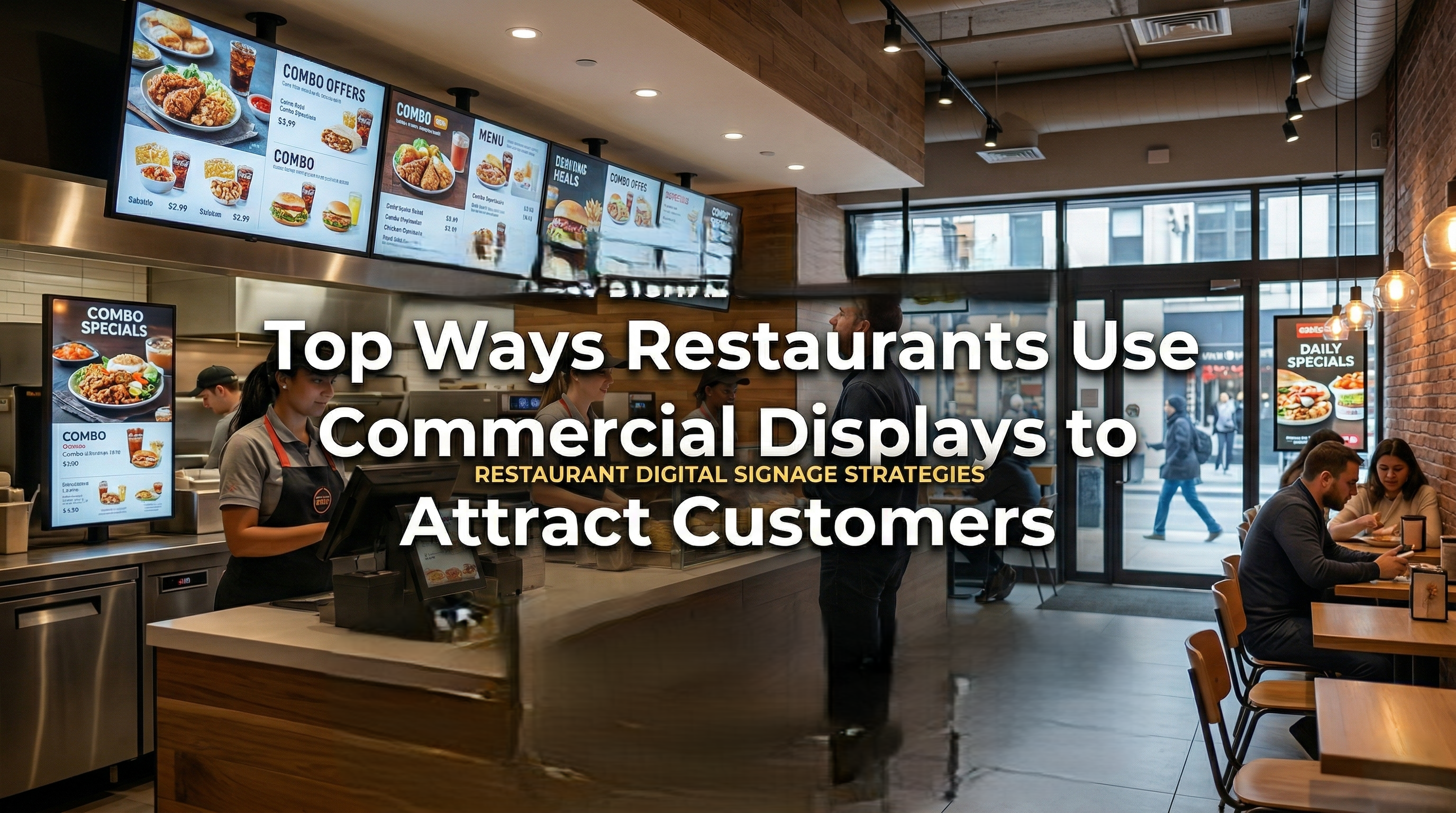 Top 7 Ways Restaurants Use Commercial Displays to Attract Customers