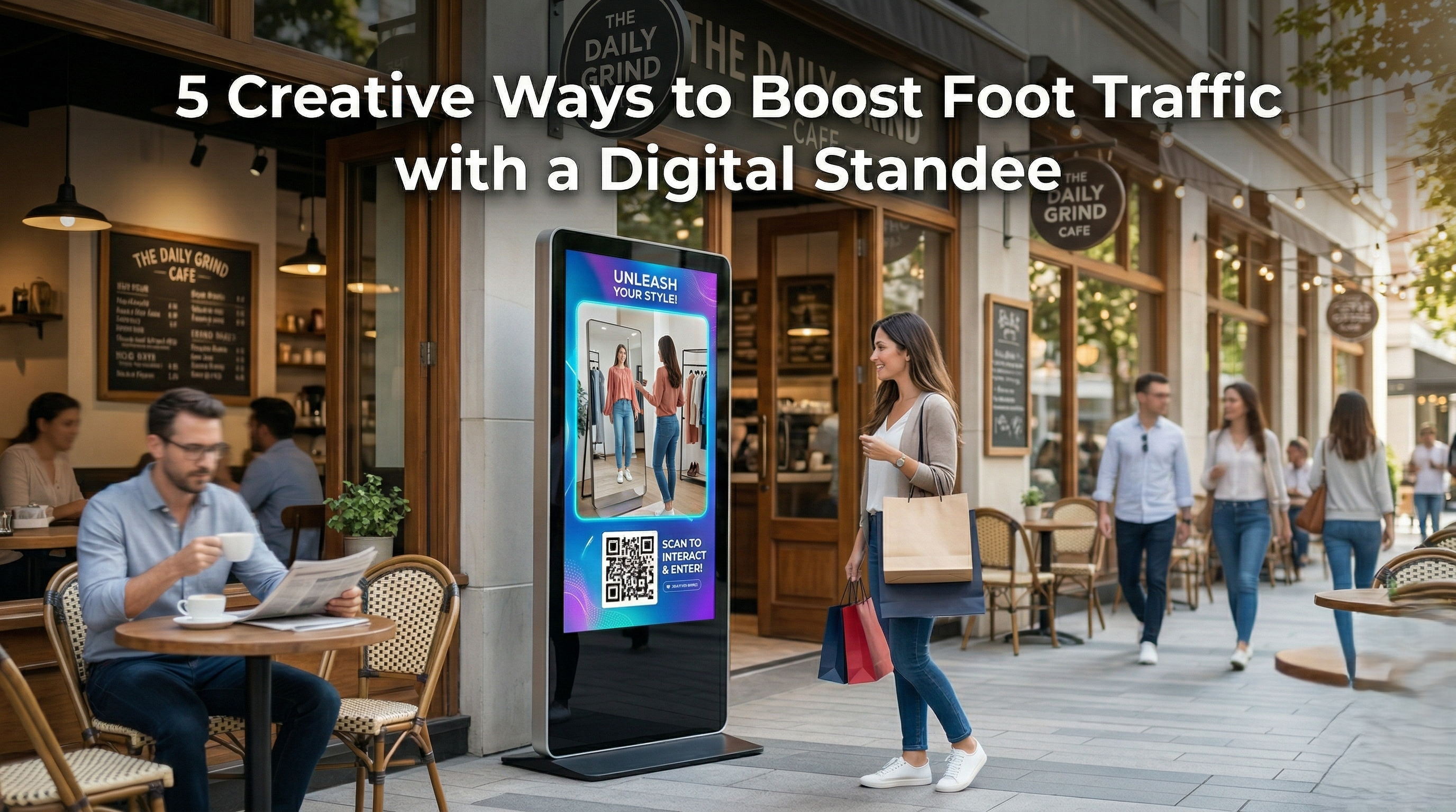5 Creative Ways to Boost Foot Traffic with a Digital Standee