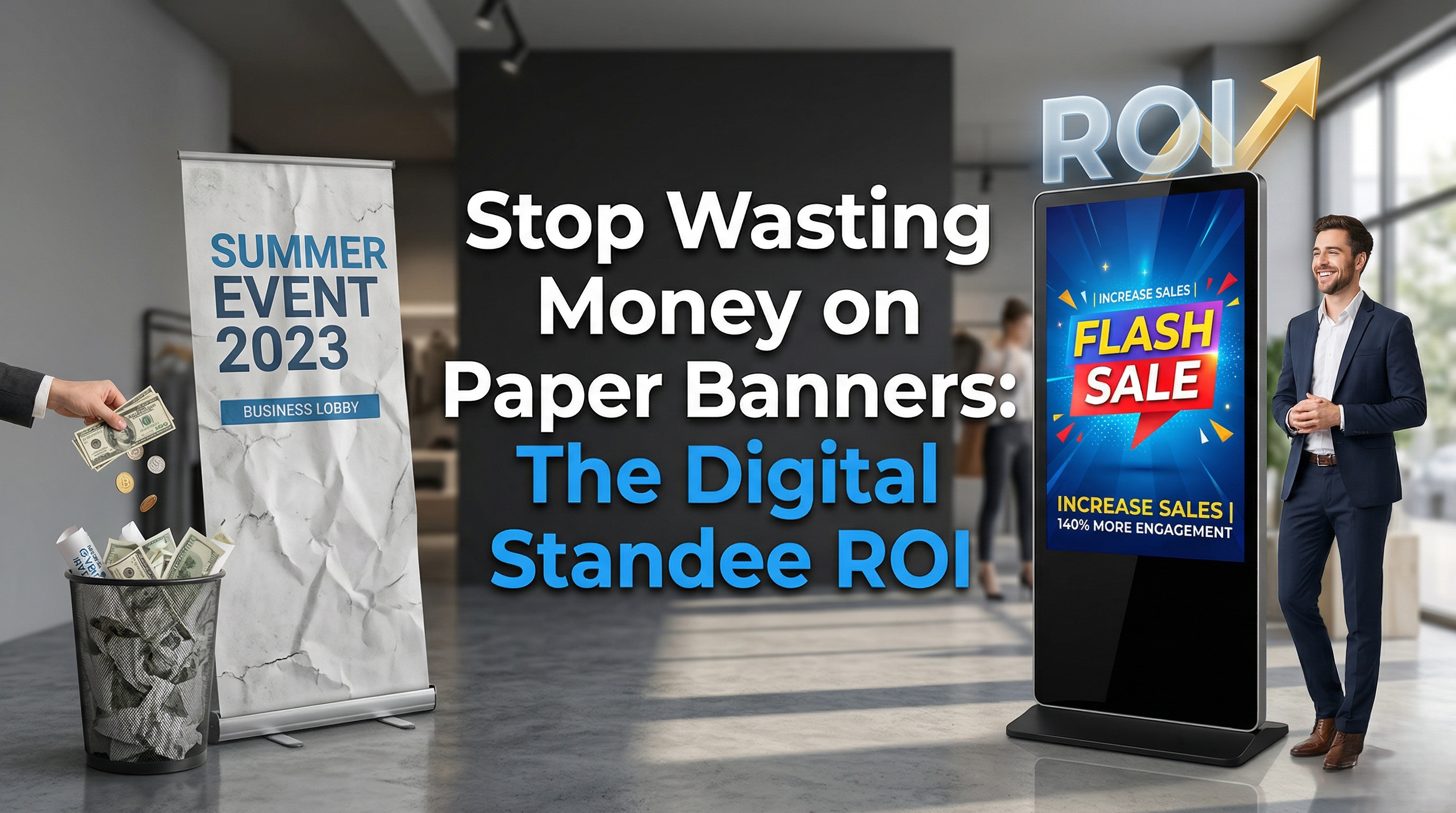 Stop Wasting Money on Paper Banners: The Digital Standee ROI