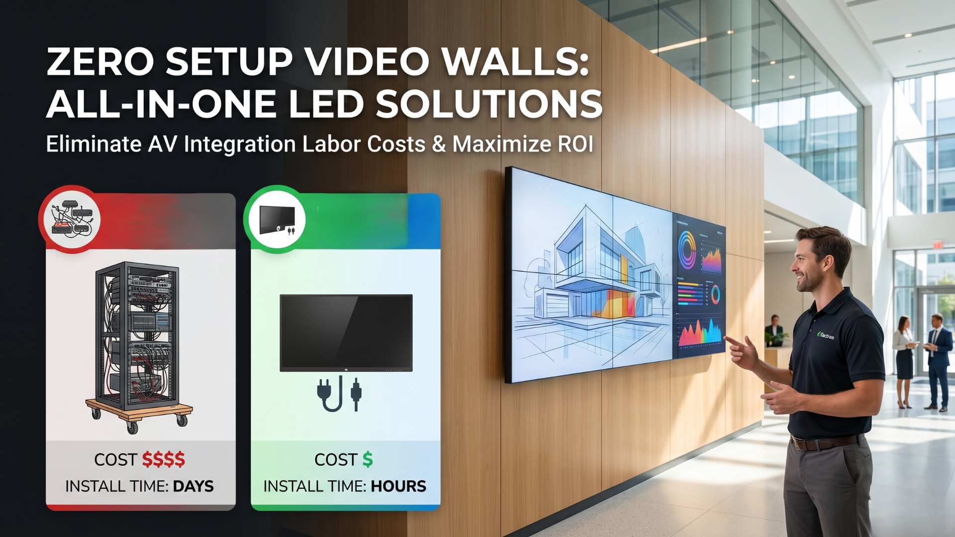 Zero Setup Video Walls: All-in-One LED Solutions