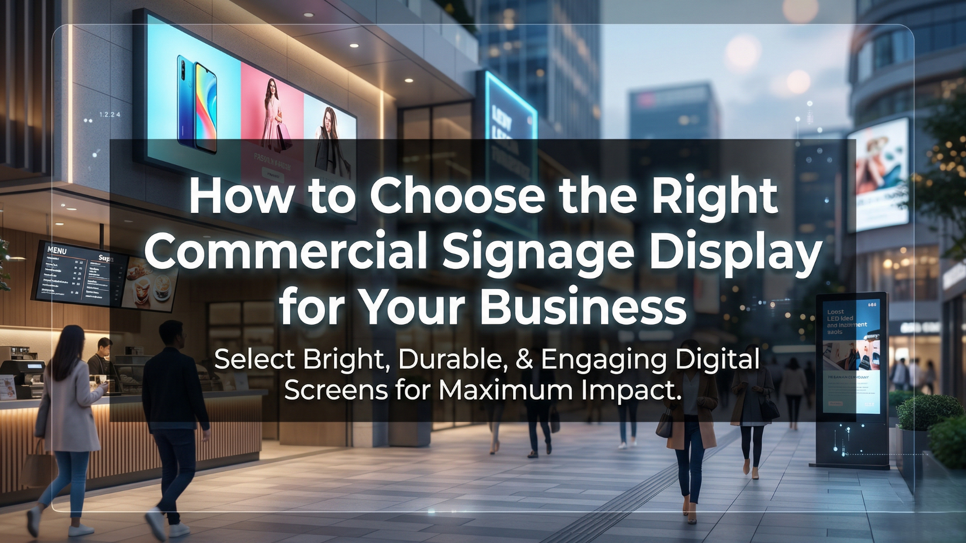 How to Choose the Right Commercial Signage Display for Your Business