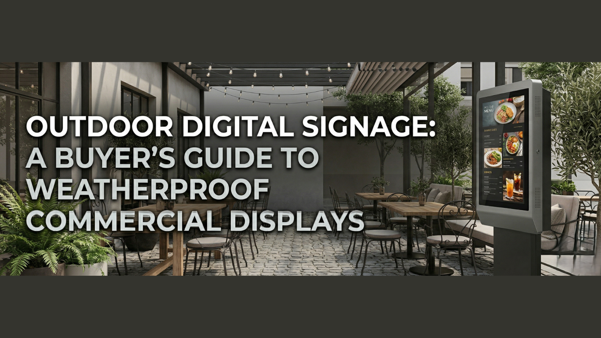  Outdoor Digital Signage: A Buyer's Guide to Weatherproof Displays