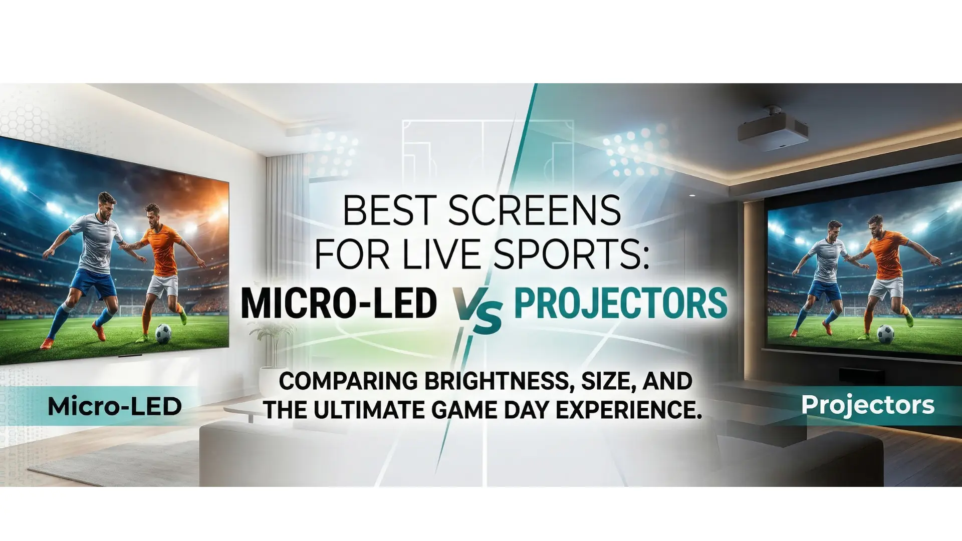 Best Screens for Live Sports: Micro-LED vs Projectors