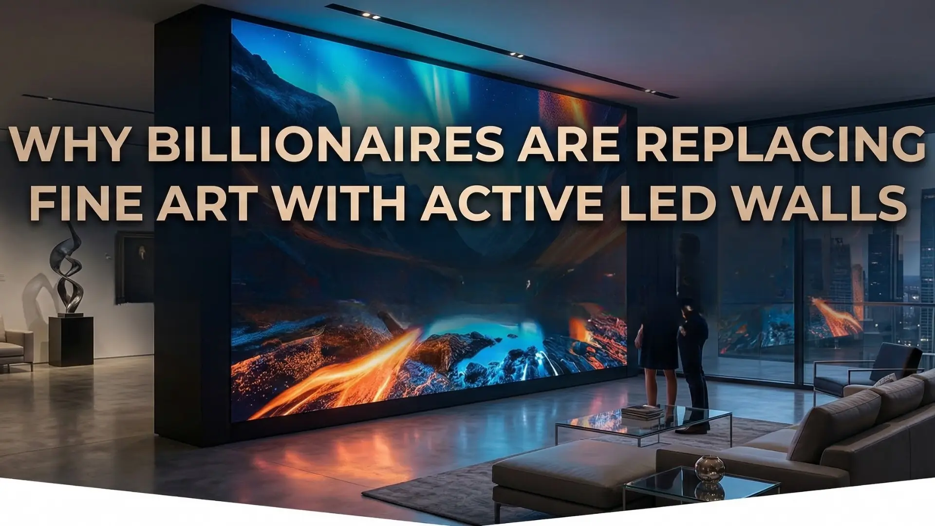 Why Billionaires Are Replacing Fine Art with Active LED Walls