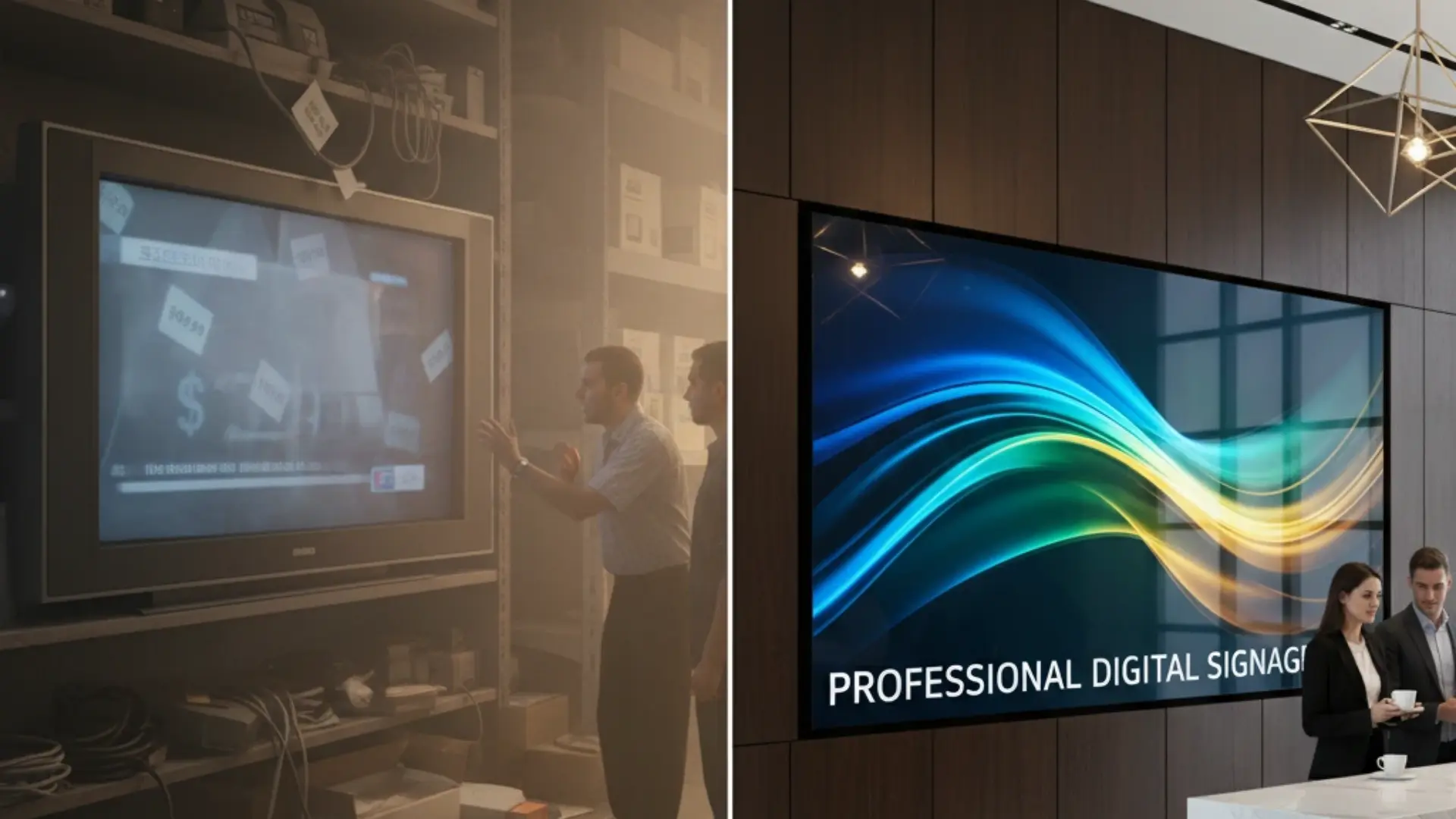 Stop Wasting Money: Why Commercial Displays Beat Consumer TVs for Your Business