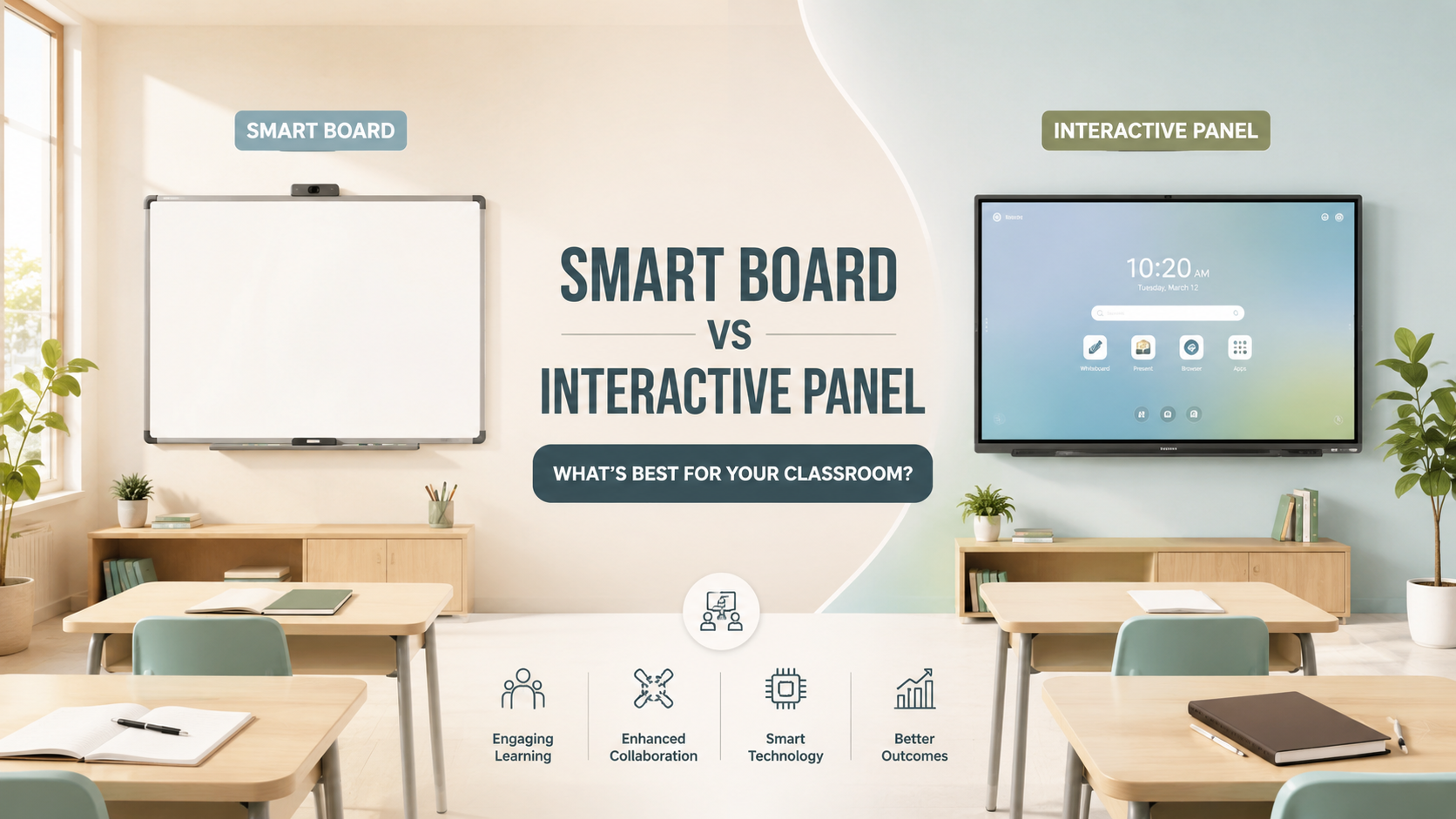 Smart Board vs Interactive Panel for Classroom [2026]