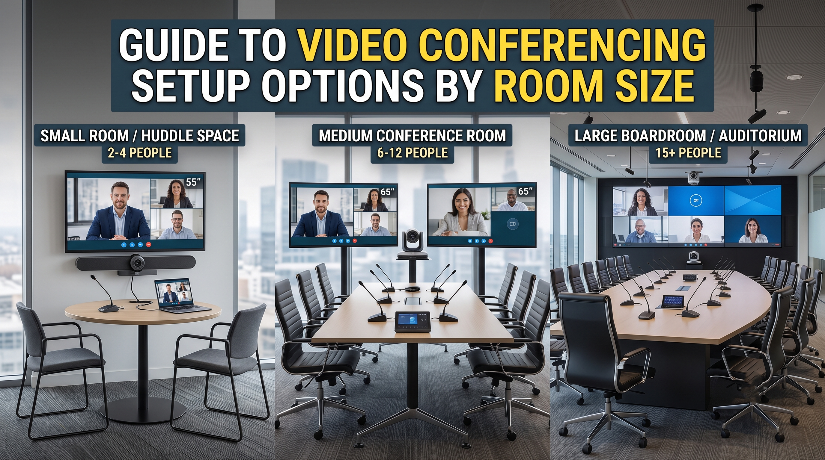 Guide to Video Conferencing Setup Options by Room Size