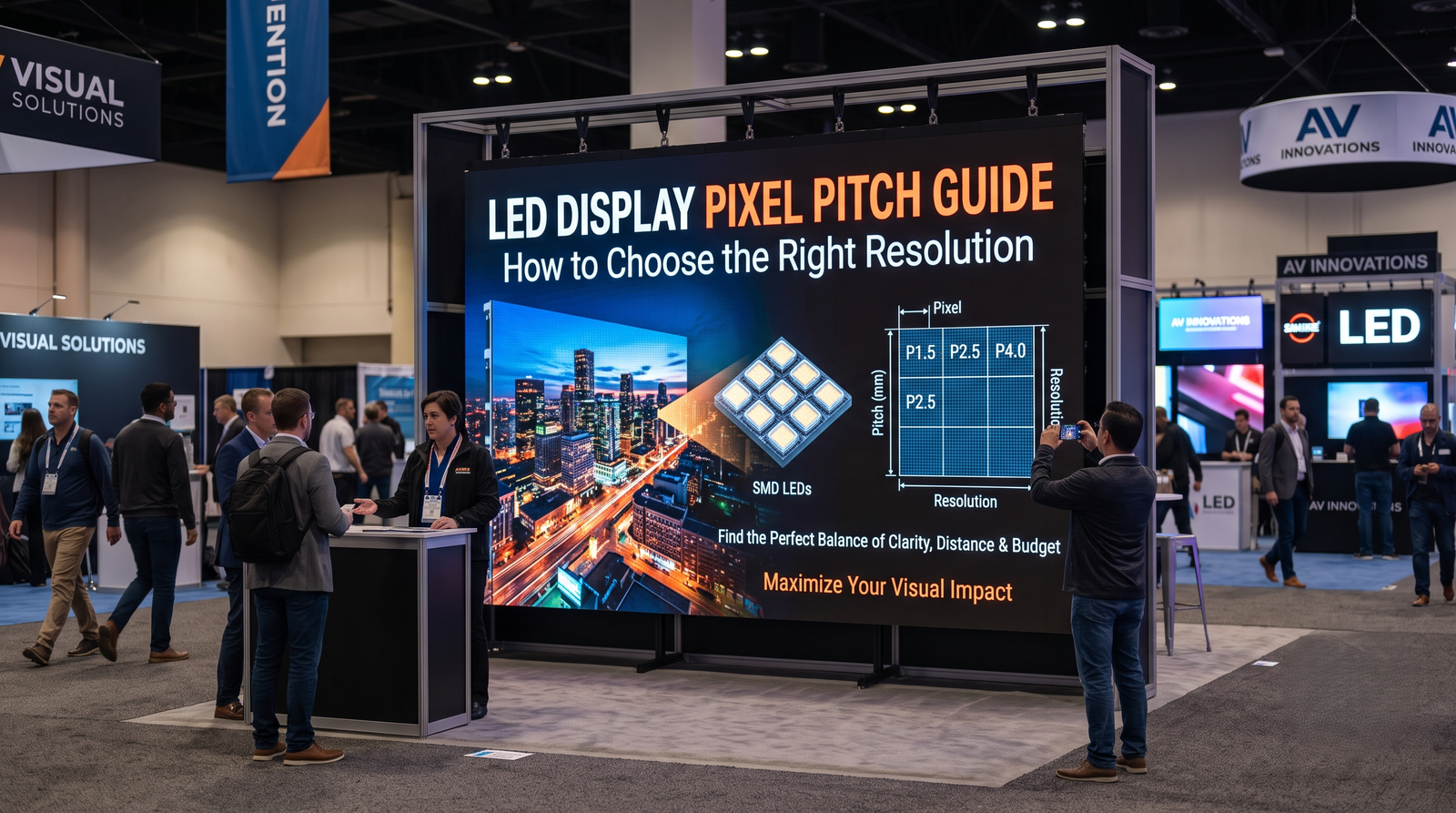 LED Display Pixel Pitch Guide: How to Choose the Right Resolution
