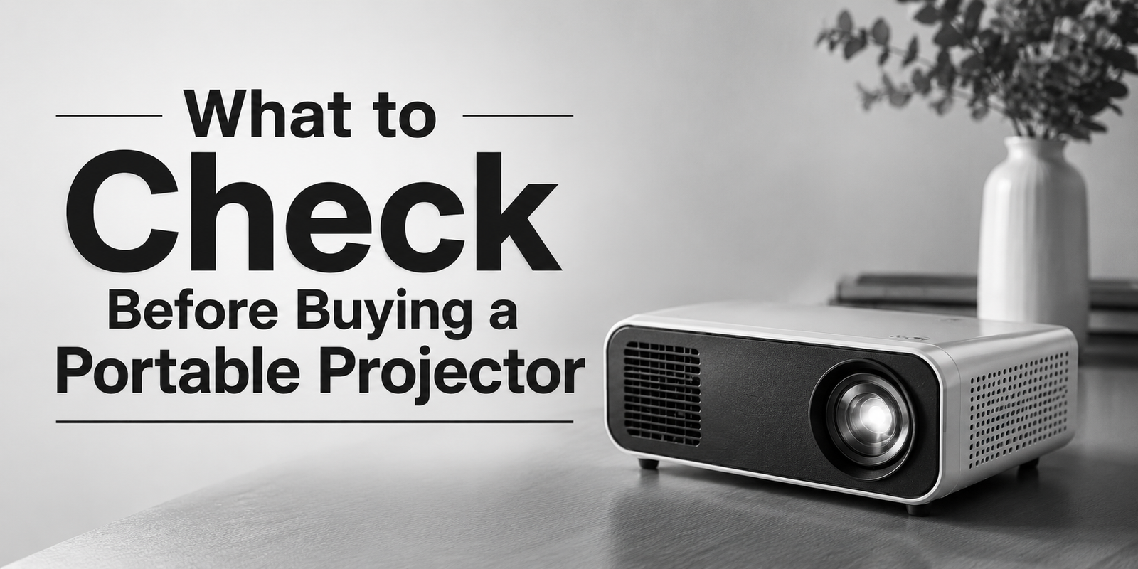 What to Check Before Buying a Portable Projector | Guide