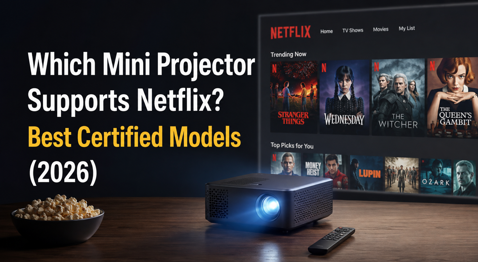 Which Mini Projector Supports Netflix? Best Certified Models (2026)