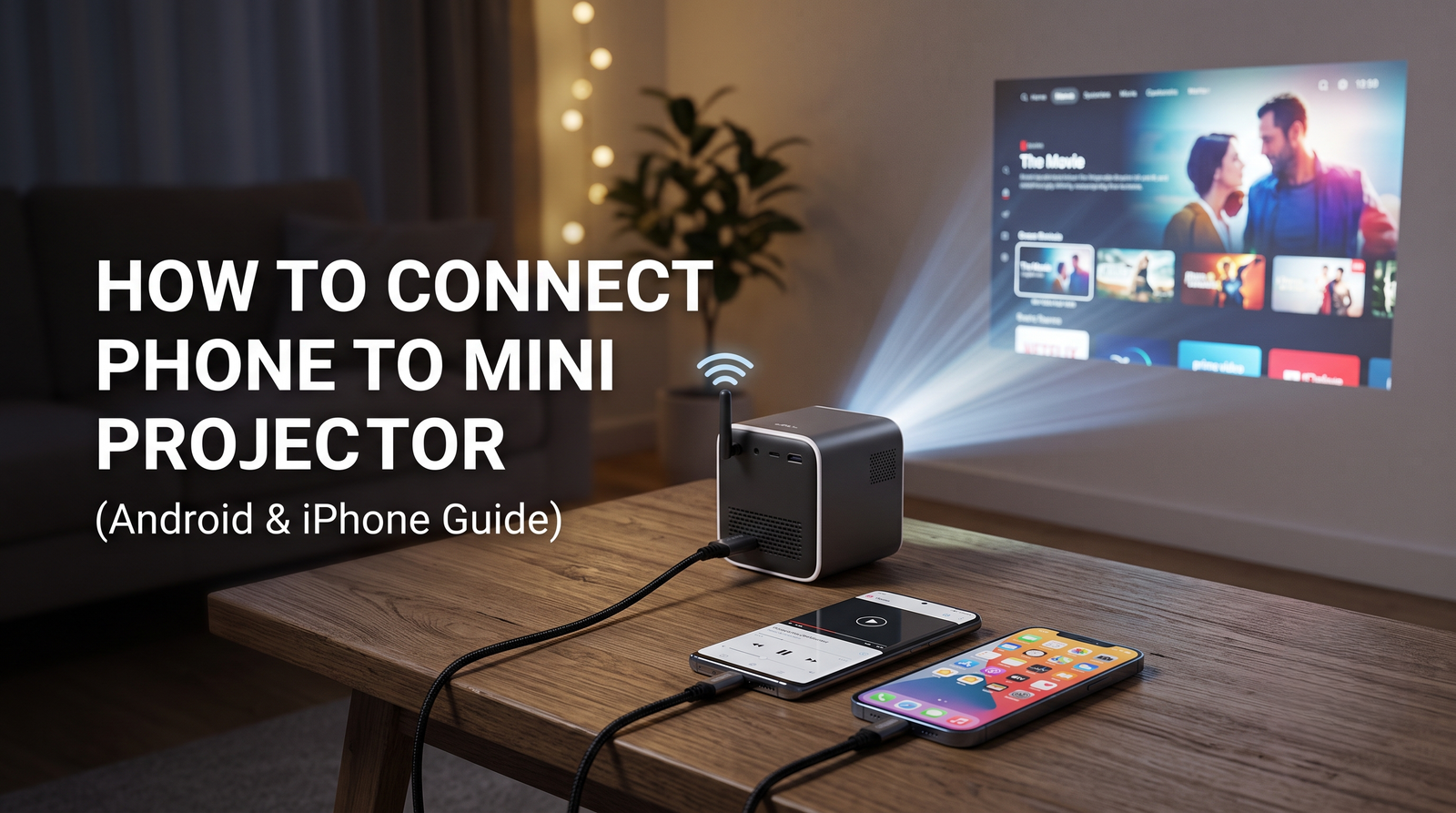 How to Connect Phone to Mini Projector | Android & iPhone Guide