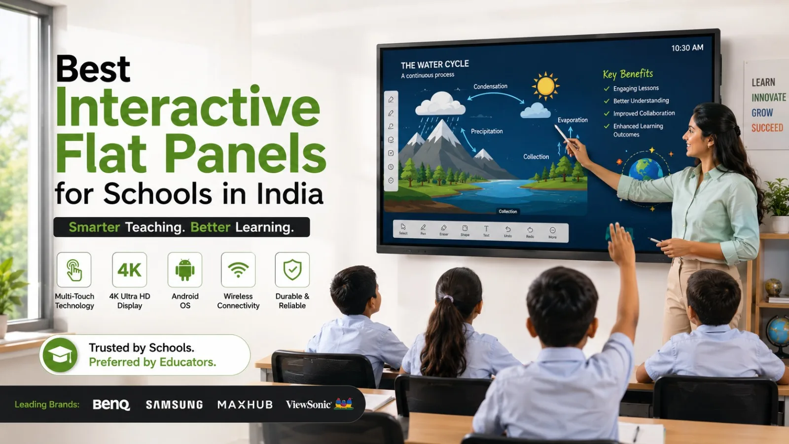 Best Interactive Flat Panels for Schools in India - Elactree