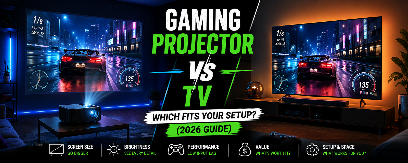 Gaming Projector vs TV: Which Fits Your Setup? (2026 Guide)