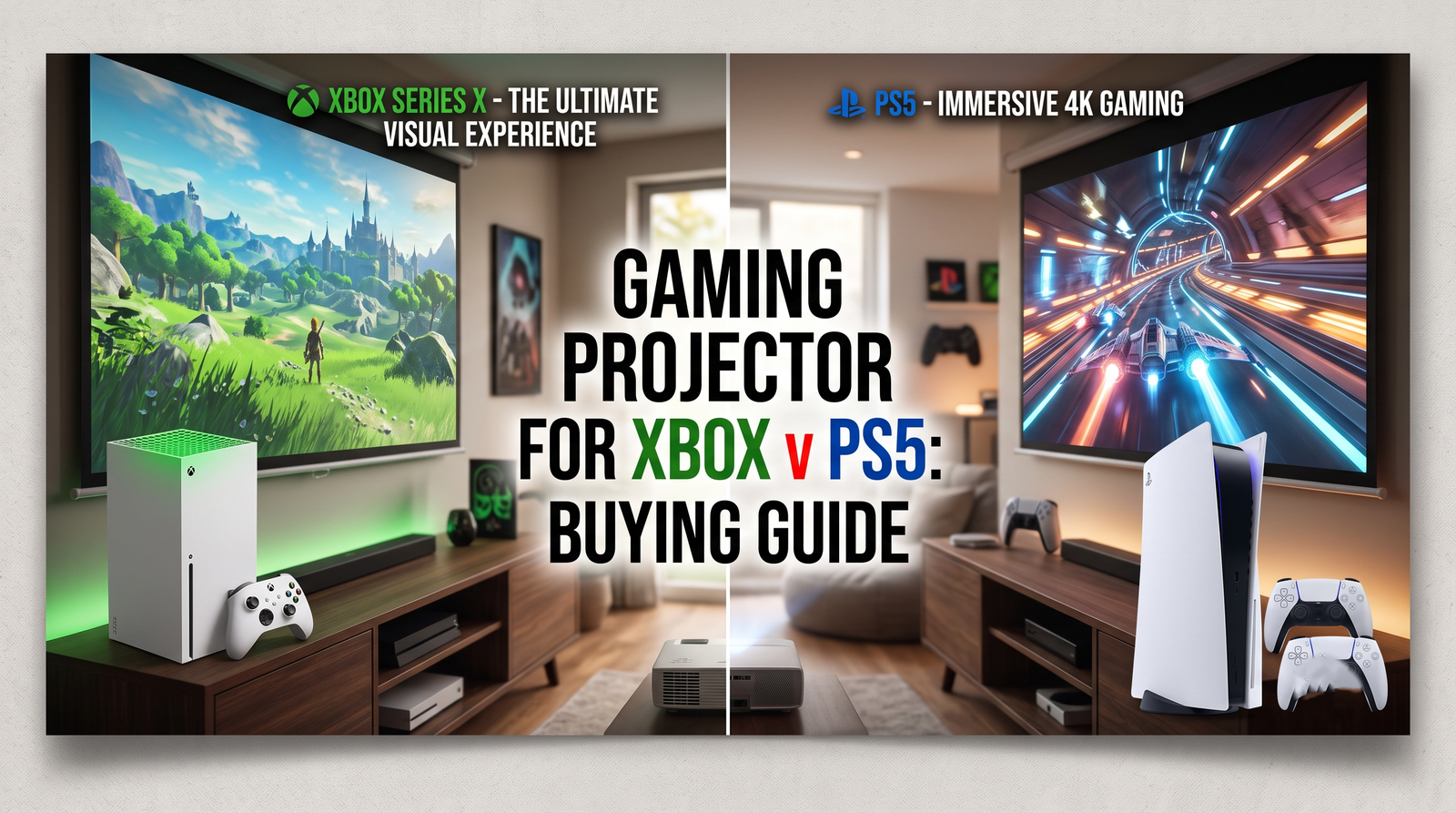 Gaming Projector for Xbox v PS5: Buying Guide