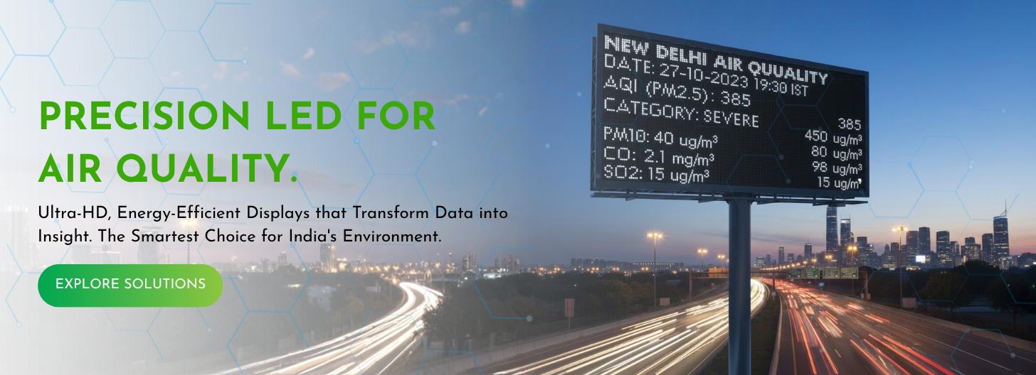 Air Quality Parameter Data Display | AQI Display Board | Elactree