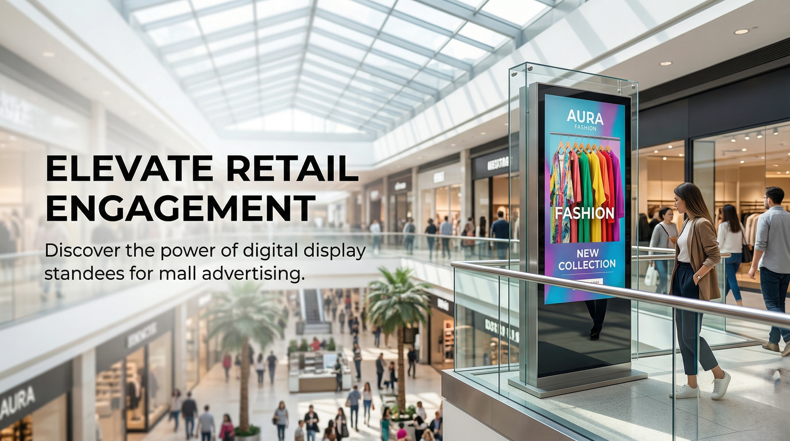 Digital Display Standee for Mall Advertising | Auth Dealer